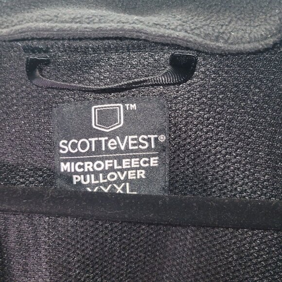 SCOTTeVEST Microfleece Pullover XXXL Black Polyester - Picture 2 of 11